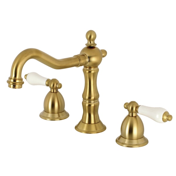 KS1977PL 8" Widespread Bathroom Faucet, Brushed Brass